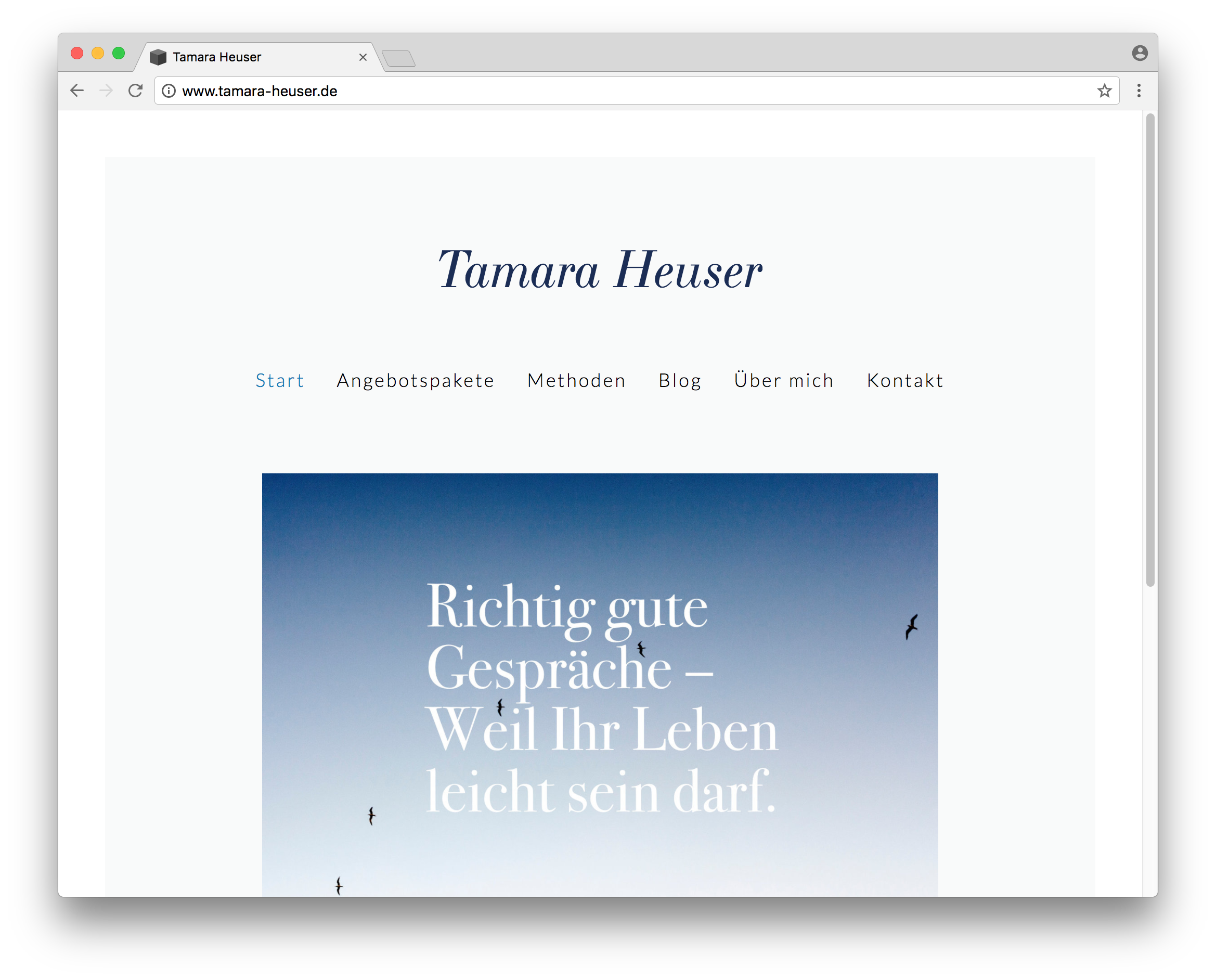 Schnellstart Beispiel | Tamara Heuser