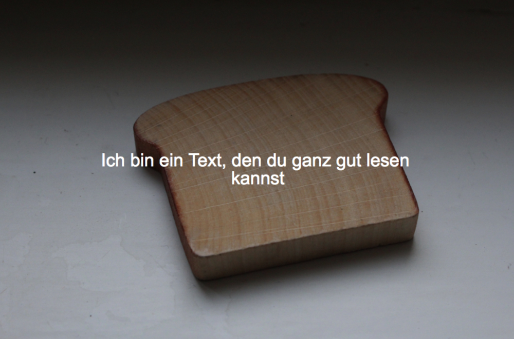 So ist Text auf einem Bild gut lesbar