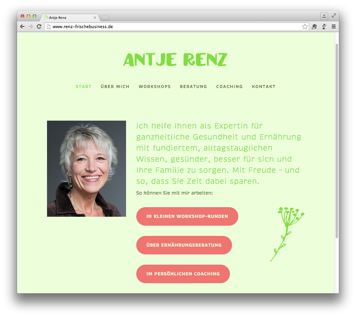 Schnellstart Beispiel | Antje Renz