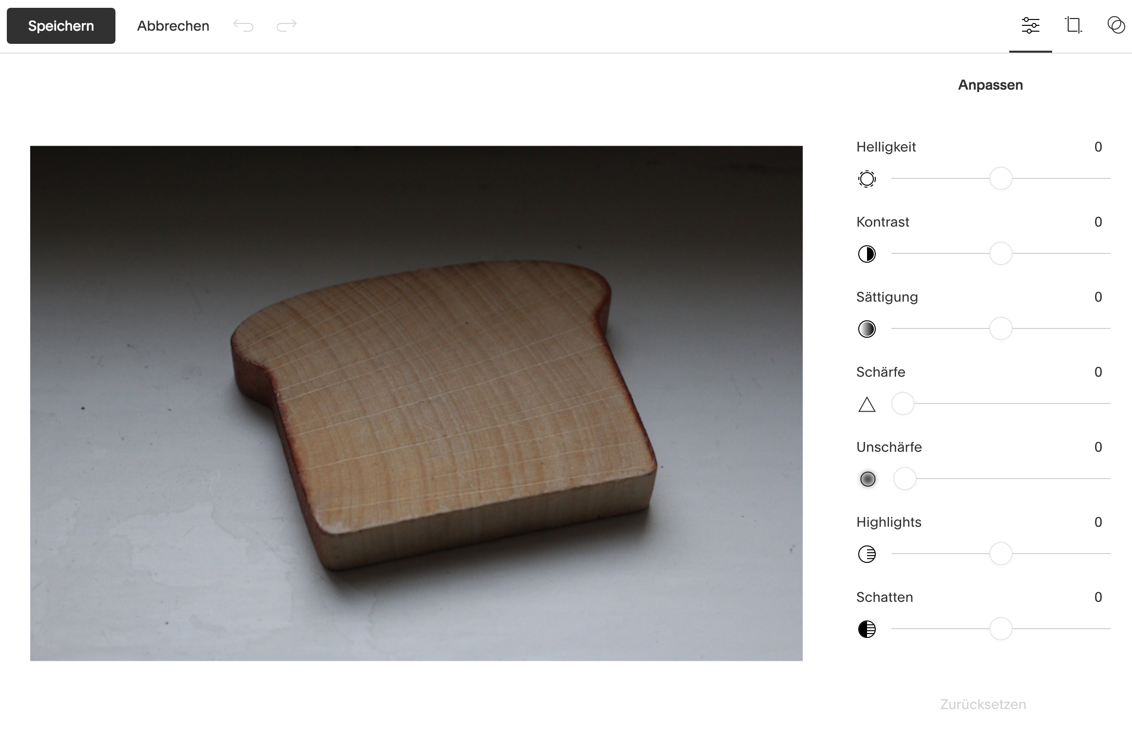 Bilder anpassen in Squarespace