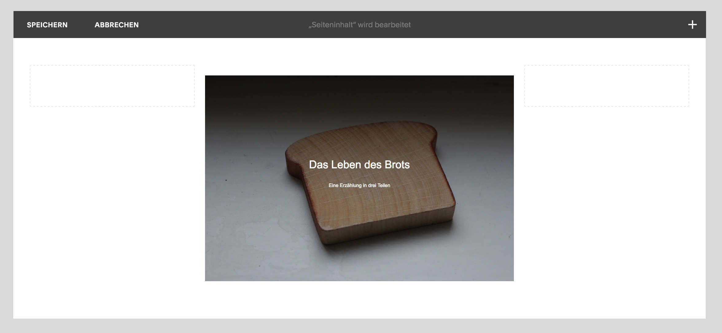 So setzt du Text auf Bilder in Squarespace – zweiter Schritt